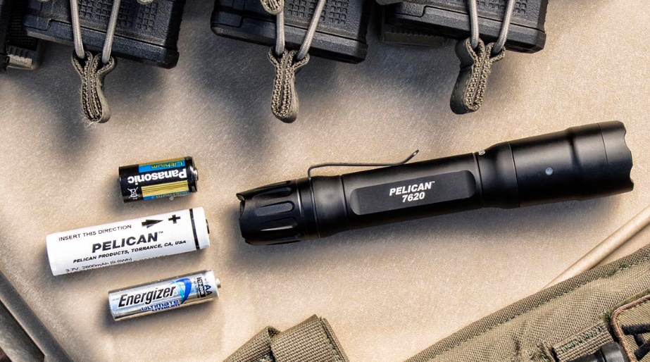 flashlight and batteries